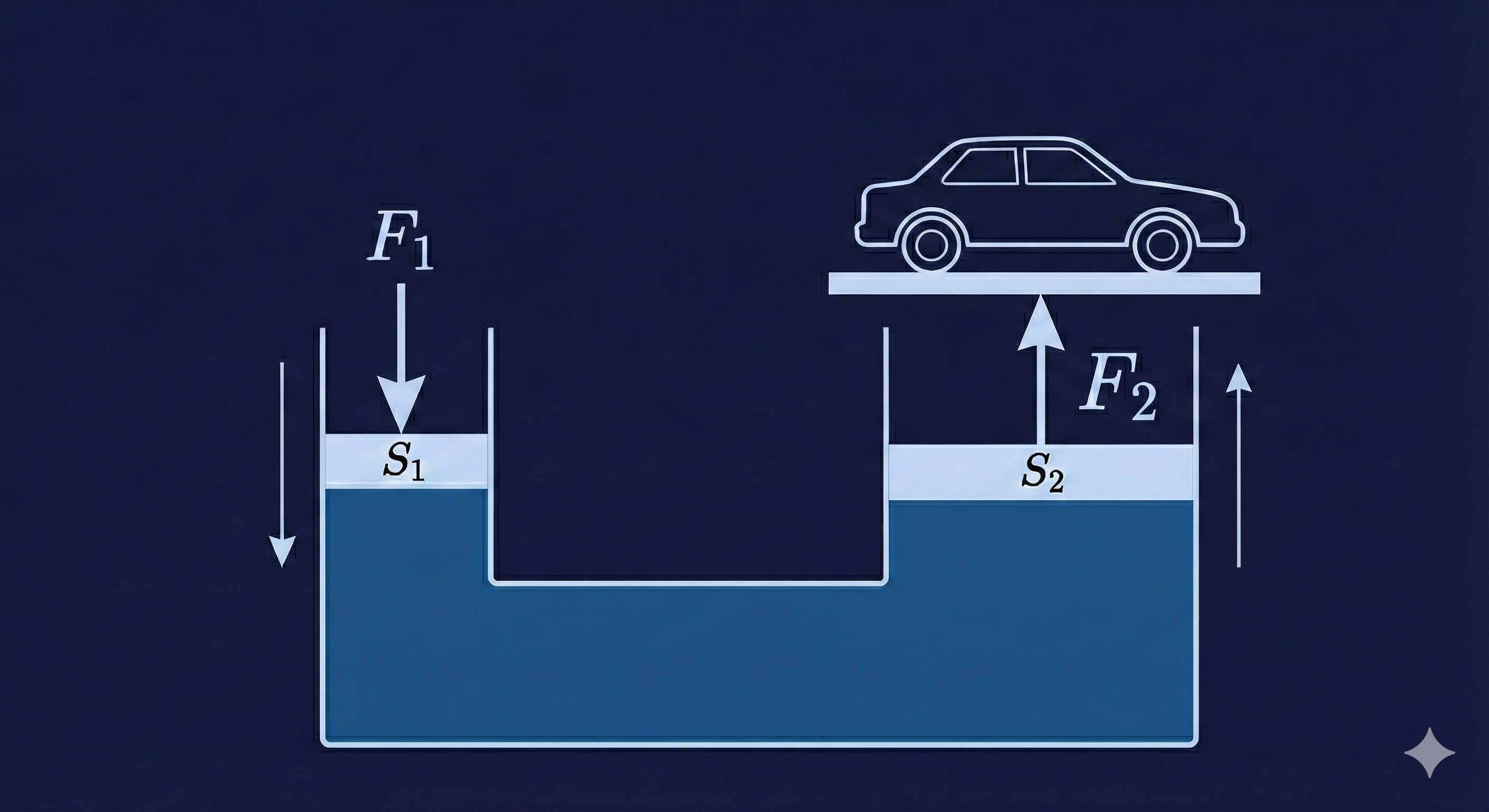 Schemat podnośnika hydraulicznego